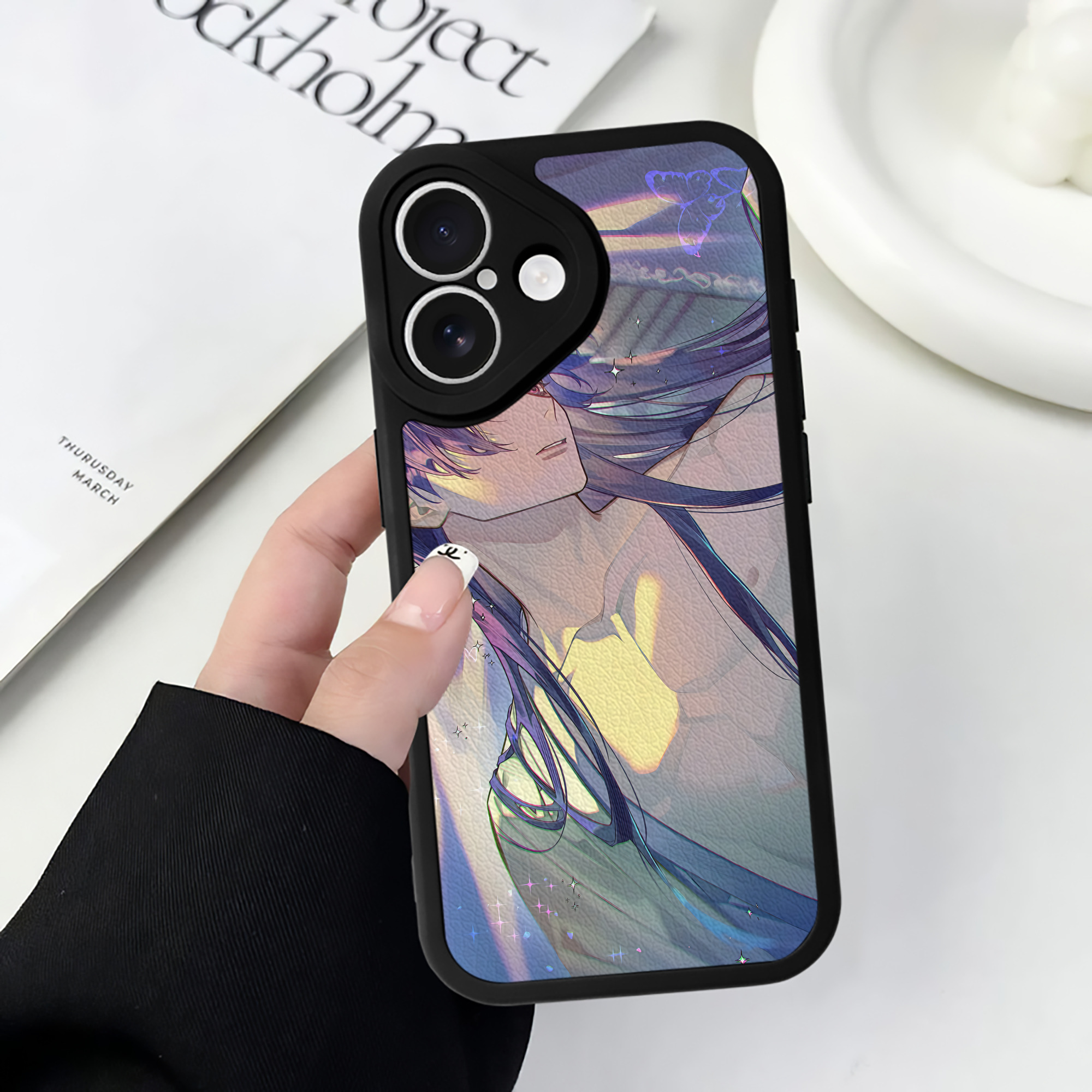 （画像用） 薬屋のひとりごと The Apothecary Diaries 【iPhone 16シリーズ対応】シリコンスマホケース（レザー調） 材質：シリコン